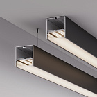 Профиль с экраном SL-LINE-7477-2500 BLACK+OPAL (Arlight, Алюминий) Lednikoff