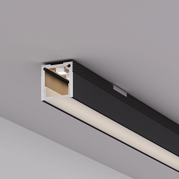 Профиль SL-SLIM20-H20-3000 BLACK (BY) (Arlight, Алюминий) Lednikoff
