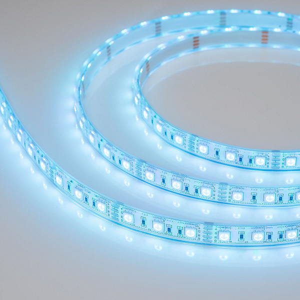 Светодиодная лента герметичная RTW-PU-B60-12.5mm 12V RGB (14.4 W/m, IP68, Wire 2m, 5m) (Arlight, -) Lednikoff