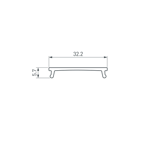 Экран LINIA32-FANTOM-MID-2000 OPAL (Arlight, Пластик) Lednikoff
