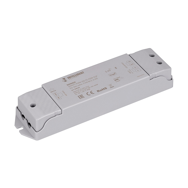 INTELLIGENT ARLIGHT Диммер SMART-PWM-102-72-CDW-SUF (12-36V, 2x5A, TUYA BLE, 2.4G) (IARL, IP20 Пластик, 5 лет) Lednikoff
