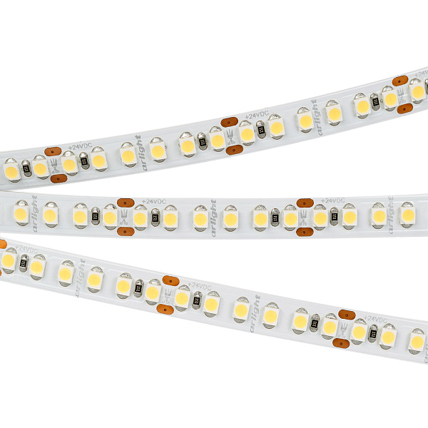 Светодиодная лента RT-A180-8mm 24V Warm2400 (14.4 W/m, IP20, 3528, 5m) (Arlight, Открытый) Lednikoff