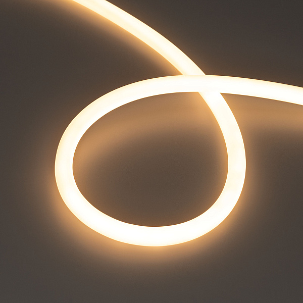 Светодиодная лента герметичная MOONLIGHT-TOP-M560-D13mm 24V Warm2700 360deg (8.6 W/m, IP65, 5m, wire x1) (Arlight, Вывод прямой, 3 года)