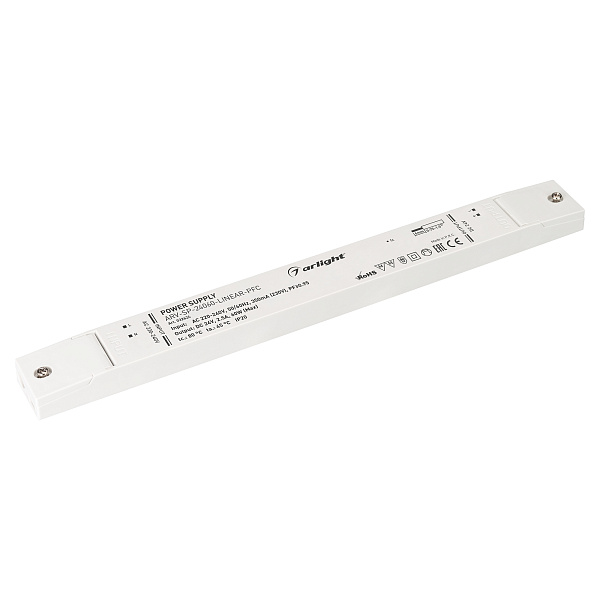 Блок питания ARV-SP-24060-LINEAR-PFC (24V, 2.5A, 60W) (Arlight, IP20 Пластик, 5 лет) Lednikoff