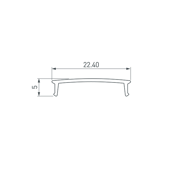 Экран COMFORT21-V-FANTOM-2000 OPAL (Arlight, Пластик) Lednikoff
