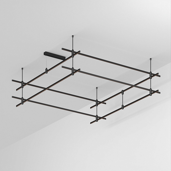Основание ART-APRIORI-QUADRAT-2-ROD-400-2000x2000 (BK) (Arlight, IP20 Металл, 3 года)