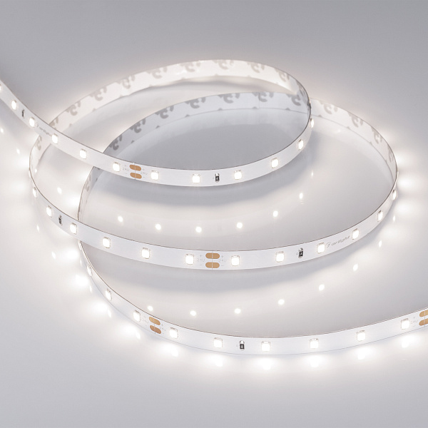 Светодиодная лента RT-A60-8mm 24V Day4000 (7.2 W/m, IP20, 2835, 5m) (Arlight, Открытый) Lednikoff