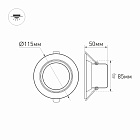Светодиодный светильник LTD-80WH 9W Warm White 120deg (Arlight, IP40 Металл, 3 года) Lednikoff