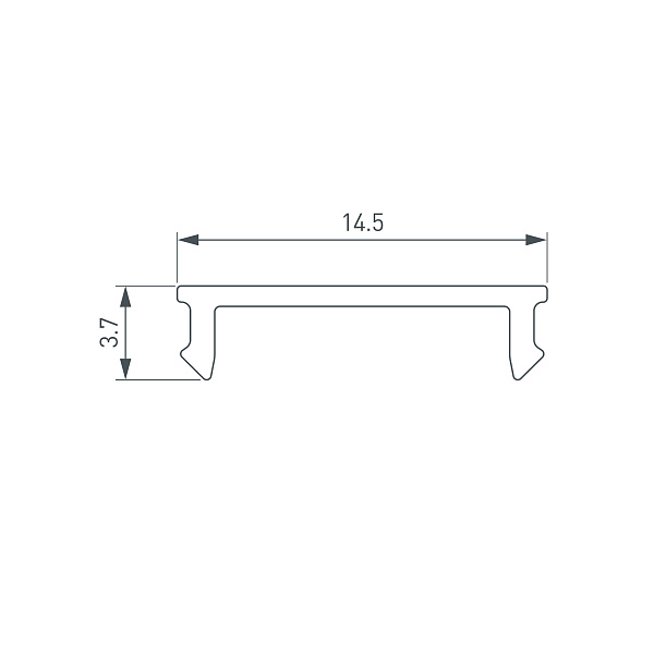Экран SL-KANT-H18-2000 FLAT OPAL (Arlight, Пластик) Lednikoff
