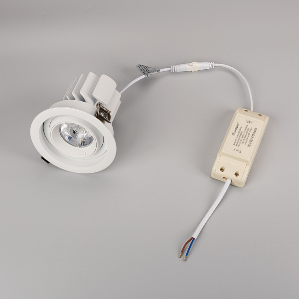 Светильник MS-VORTEX-BUILT-R110-20W Warm3000 (WH-WH, 20 deg, 230V) (Arlight, IP20 Металл, 5 лет) Lednikoff