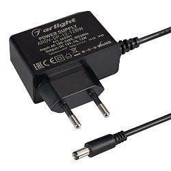 Блок питания ARDV-SP-12-12BW (12V, 1A, 12W) (Arlight, Адаптер, 5 лет)