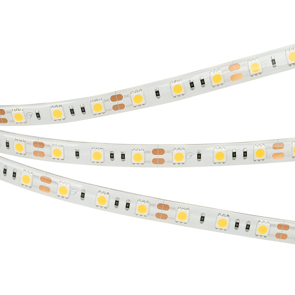 Светодиодная лента RTW 2-5000SE 12V Cool 2x (5060, 300 LED, LUX) (Arlight, 14.4 Вт/м, IP65) Lednikoff