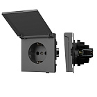 Механизм розетки влагозащищённый SCT-TENDO-MCP-SFPL-GR (230V, 16A) (Arlight, Матовый графитовый) Lednikoff