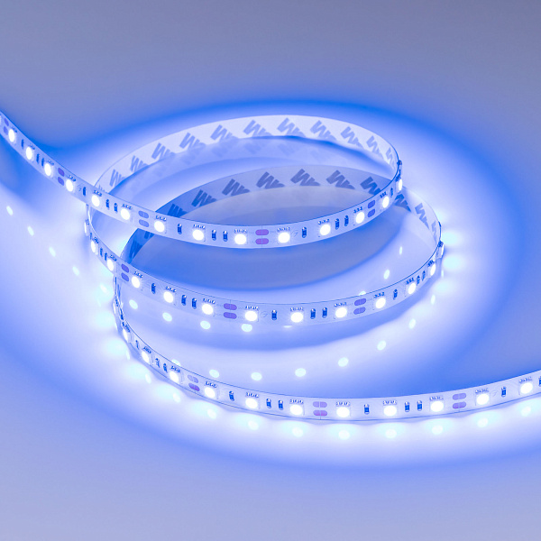 Светодиодная лента RT-B60-10mm 12V Blue (14.4 W/m, IP20, 5060, 5m) (Arlight, Открытый) Lednikoff