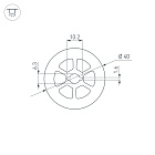 Силиконовый профиль WPH-FLEX-D40-360deg-S10-5m WHITE (Arlight, Силикон) Lednikoff