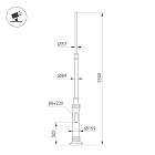 Опора фланцевая OXOR-OT3-DE-D160-L3500 (BK) (Arlight, Сталь) Lednikoff
