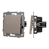 Механизм выключателя одноклавишный перекрёстный SWT-MKX1-PL-GD-V (250V, 10A) (Arlight, -)