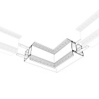 Угол SL-LINIA55-FANTOM-EDGE внутренний (Arlight, Металл) Lednikoff