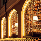 Светодиодная гирлянда ARD-CURTAIN-CLASSIC-2000x6000-CLEAR-1500LED-WATERFALL Warm (230V, 180W) (Ardecoled, IP65) Lednikoff