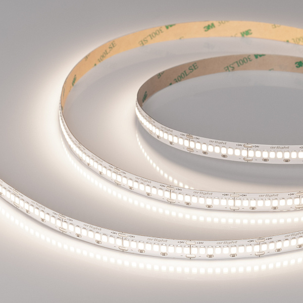 Светодиодная лента ULTRA-A288-10mm 24V Day4000 (17 W/m, IP20, 5m) (Arlight, высок.эфф.200 лм/Вт) Lednikoff