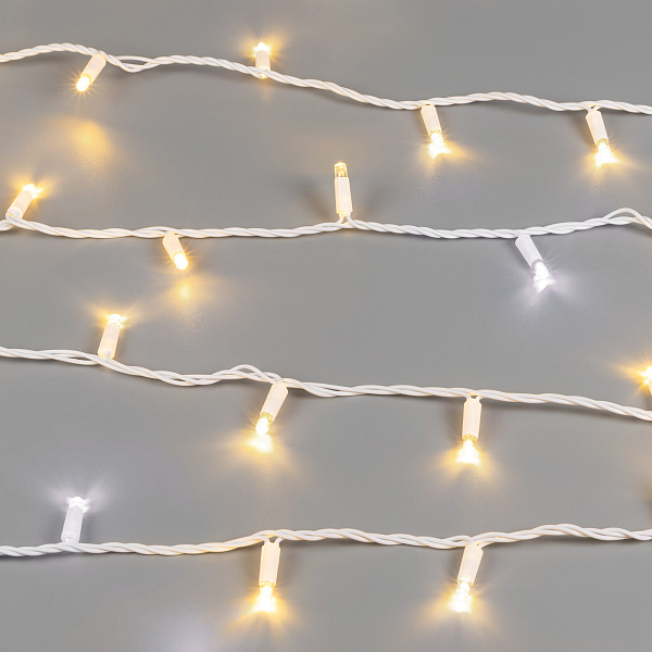 Светодиодная гирлянда ARD-STRING-PRO-10000-WHITE-100LED-FLASH WARM (230V, 7W) (Ardecoled, IP65) Lednikoff