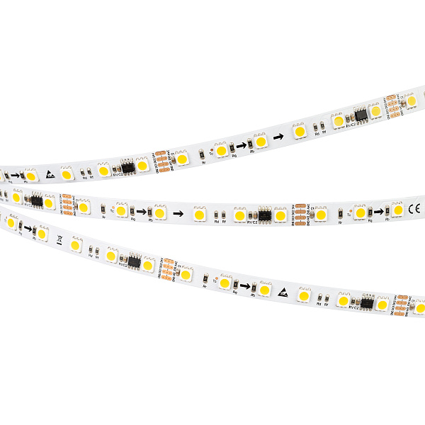 Светодиодная лента SPI-B60-10mm 24V Warm3000-PX6-RAM (15 W/m, IP20, 5060, 5m) (Arlight, бегущий огонь) Lednikoff