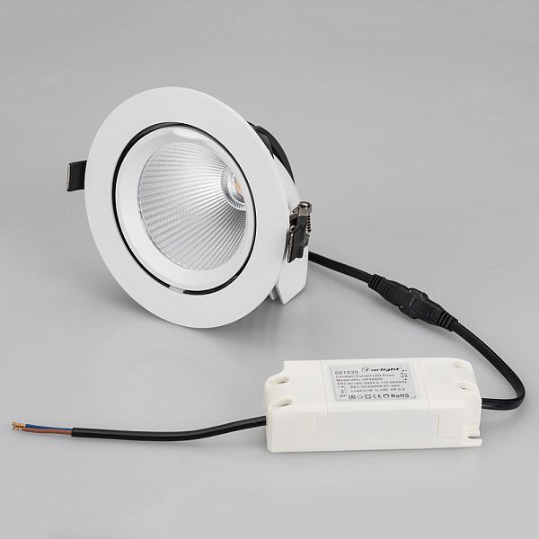 Светильник LTD-EXPLORER-R130-20W Day4000 (BK, 38 deg, 230V) (Arlight, IP20 Металл, 3 года) Lednikoff