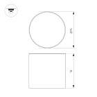 Светильник SP-CYLINDO-R75-7W Warm3000 (BK, 110 deg, 230V) (Arlight, IP54 Металл, 3 года) Lednikoff