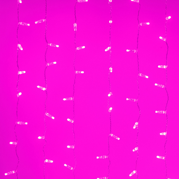 Светодиодная гирлянда ARD-CURTAIN-CLASSIC-2000x3000-CLEAR-760LED Pink (230V, 60W) (Ardecoled, IP65) Lednikoff