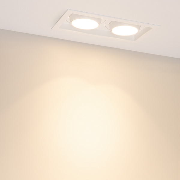 Светильник MS-VORTEX-BUILT-S250x140-2x30W Warm3000 (WH-WH, 17 deg, 230V) (Arlight, IP20 Металл, 5 лет) Lednikoff