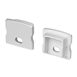 Заглушка LINE-1715 SILVER с отверстием (Arlight, Пластик)