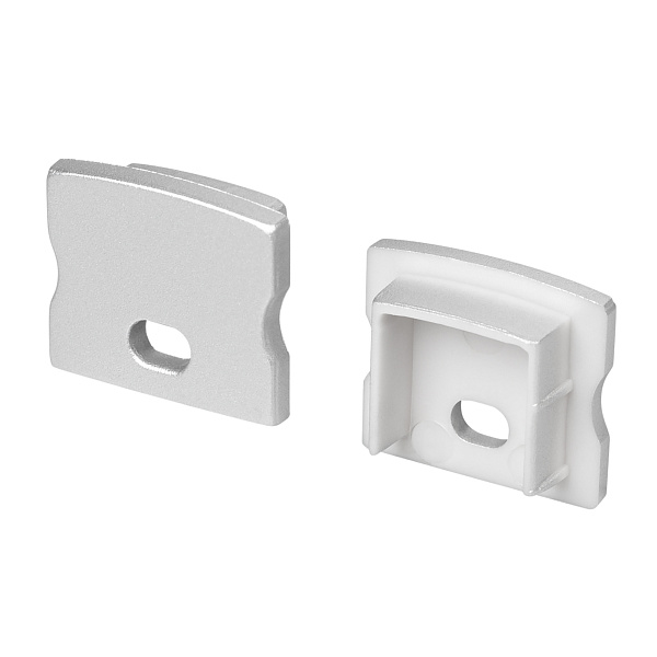 Заглушка LINE-1715 SILVER с отверстием (Arlight, Пластик) Lednikoff