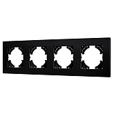 Рамка пластиковая FRM-PERIO-PL-4-BK (Arlight, -)
