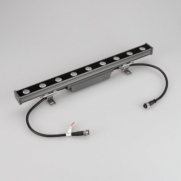 Линейный прожектор AR-LINE-500-9W Warm3000 (GR, 30 deg, 230V) (Arlight, IP65 Металл, 3 года) Lednikoff