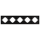 Рамка пластиковая FRM-TENDO-PL-5-BK (Arlight, Черный) Lednikoff