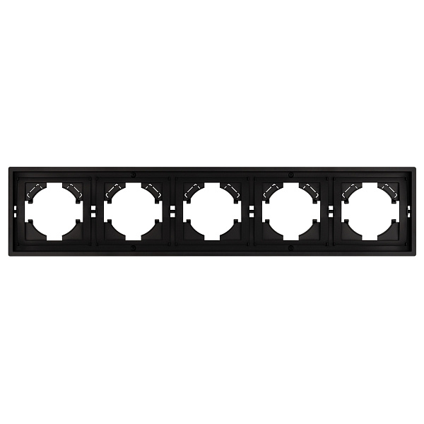 Рамка пластиковая FRM-TENDO-PL-5-BK (Arlight, Черный) Lednikoff