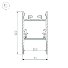 Профиль SL-COMFORT-2542-2000 ANOD (Arlight, Алюминий) Lednikoff