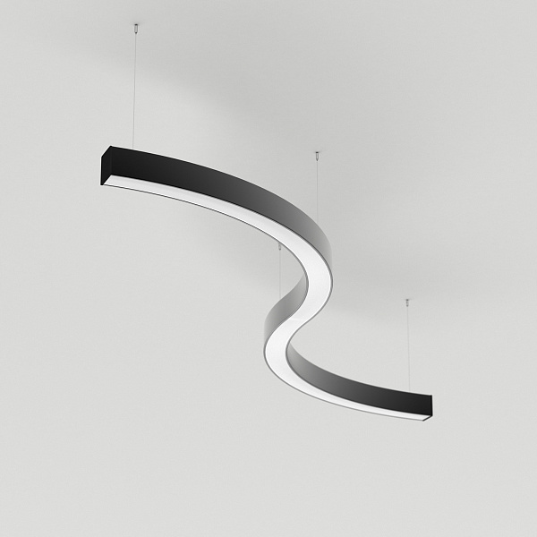 Светильник SP-LINE-HANG ARC-S3535-D1500-124W Warm3000 (BLACK, 230V) (Arlight, Металл) Lednikoff