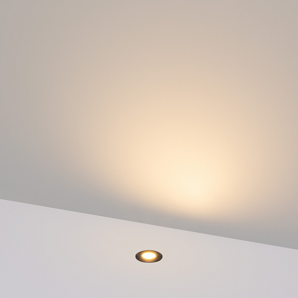 Светильник ART-PELURU-GROUND-R23-1W Warm3000 (GR, 100 deg, 24V) (Arlight, IP67 Металл, 3 года) Lednikoff