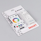 INTELLIGENT ARLIGHT Диммер SMART-SET-PWM-105-52-MULTI-SUF White (12-24V, 5x3A, ПДУ RING 10кн, 2.4G) (IARL, IP20 Пластик, 5 лет) Lednikoff