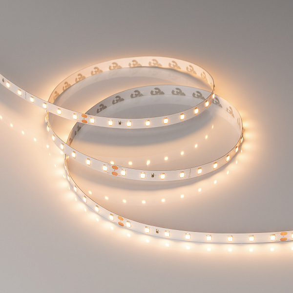 Светодиодная лента RT-A80-8mm 24V Warm3000 (6 W/m, IP20, 2835, 50m) (Arlight, высок.эфф.150 лм/Вт) Lednikoff