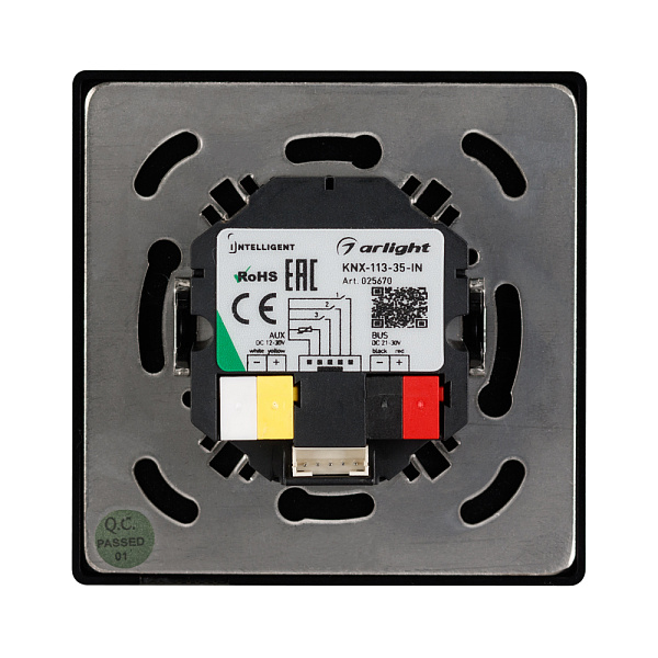 INTELLIGENT ARLIGHT Панель-термостат KNX-113-35-IN (AUX, 20-30V, ext.T-sensor) (IARL, IP20 Пластик, 2 года) Lednikoff
