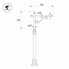 Кронштейн OXOR-SB4-1 BLACK (Arlight, Сталь) Lednikoff