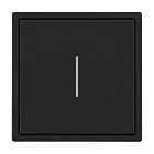 ARL NOBE Выключатель 1 кл подсветка софт-тач черный оникс SWT-MK01-SFPL-L-BK (250V, 10A) (Arlight, -) Lednikoff