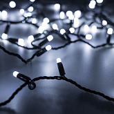 Светодиодная гирлянда ARD-STRING-CLASSIC-1000-BLACK-100LED-MILK-PULSE White (230V, 7W) (Ardecoled, IP65)