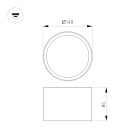 Светильник SP-BISCOTTO-R140-15W Warm3300-MIX (WH-GD, 80 deg, 230V) (Arlight, IP54 Металл, 5 лет) Lednikoff