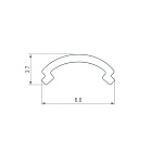 Экран ARH-KANT-H8-2000 Round Opal (Arlight, Пластик) Lednikoff