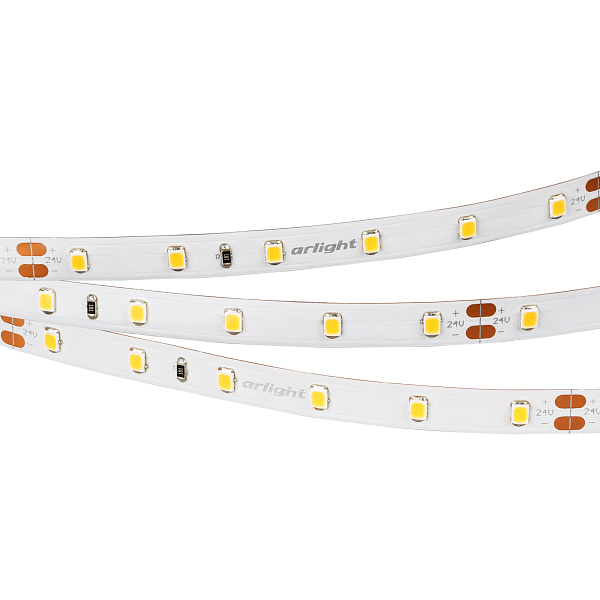 Светодиодная лента RT 2-5000 24V Day4000 (2835, 300 LED, CRI98) (Arlight, 7.2 Вт/м, IP20) Lednikoff