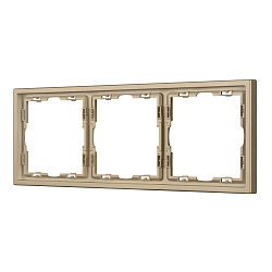 Рамка пластиковая FRM-NOBE-SFPL-3-GD (Arlight, Золотой песок)