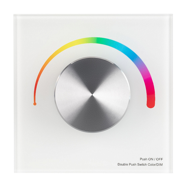 Панель SMART-P5-RGB-G-IN White (3V, Rotary, 2.4G) (Arlight, IP20 Пластик, 5 лет) Lednikoff